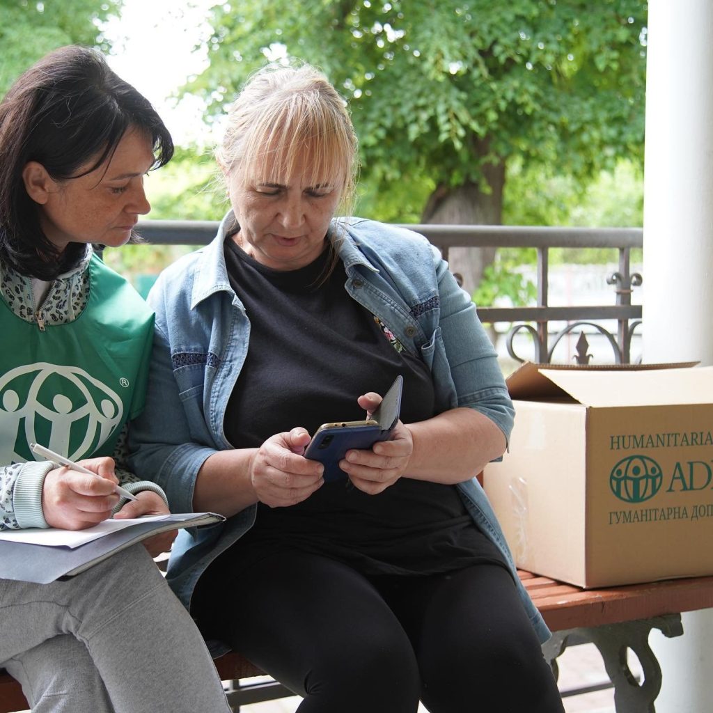 ADRA Slovakia delivering aid packages