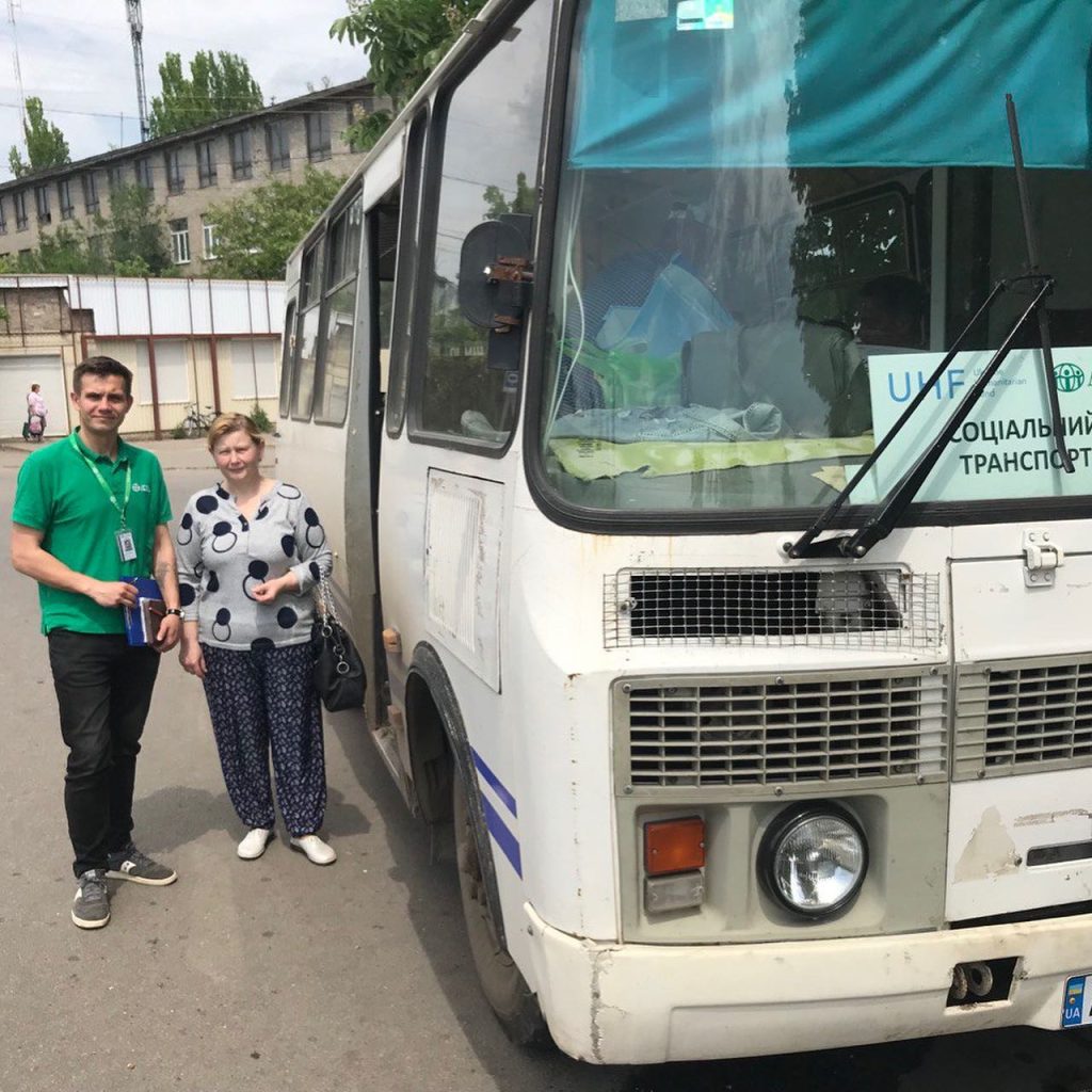 ADRA Ukraine social transportation route