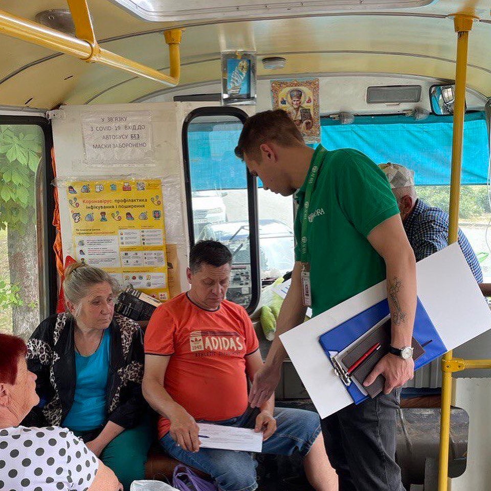ADRA Ukraine social transportation route