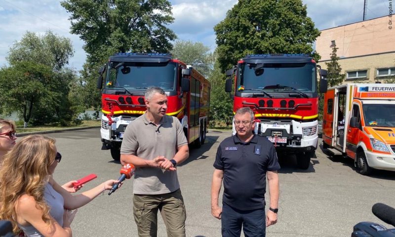 Kyiv receives two fire engines