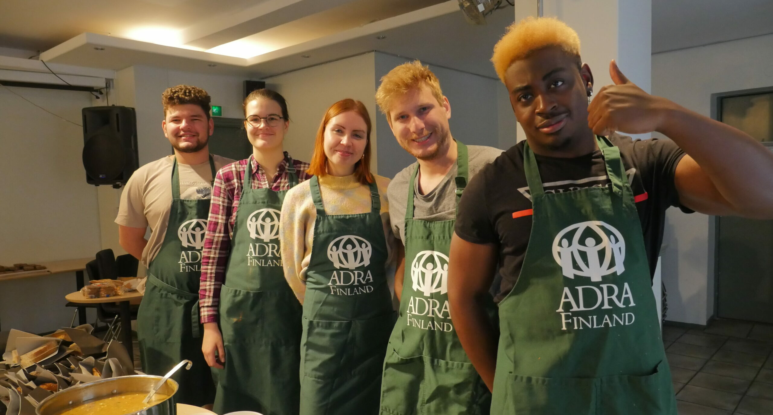 ADRA Finland soup kitchen