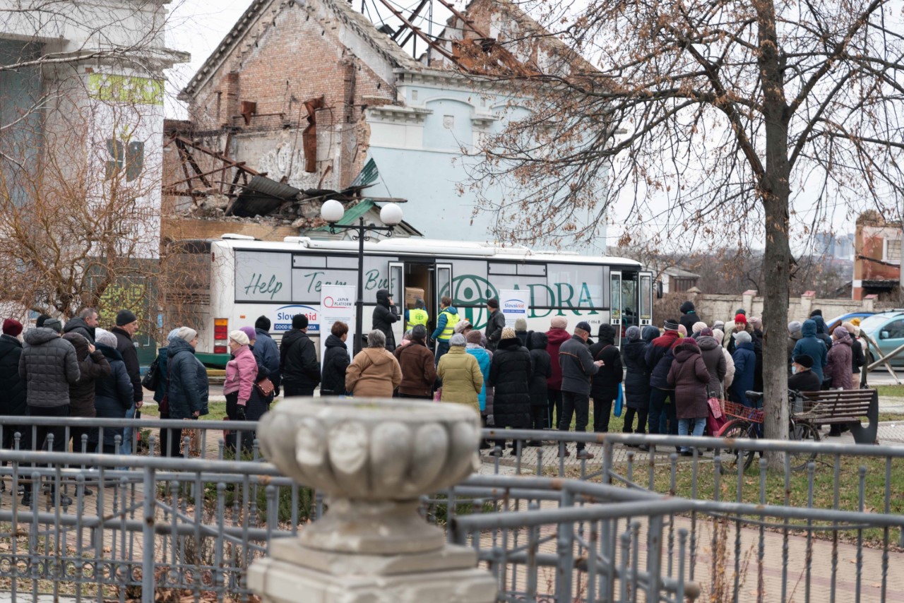 ADRA Slovakia, ADRA Ukraine aid in Irpin january 2023