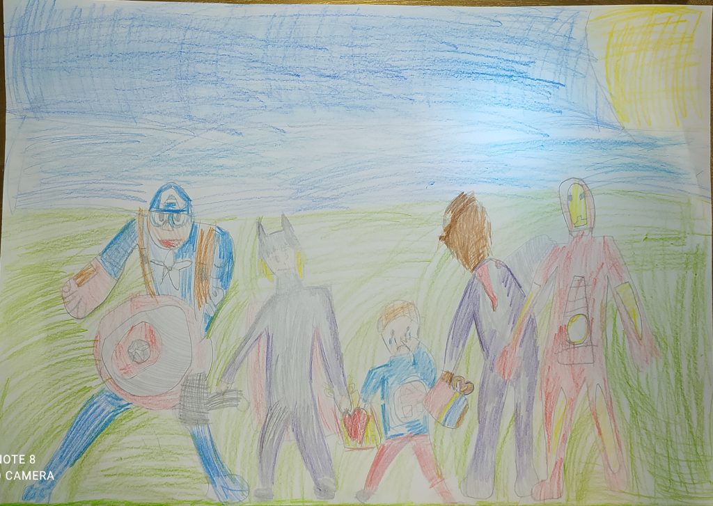 Around us a lot of superheroes