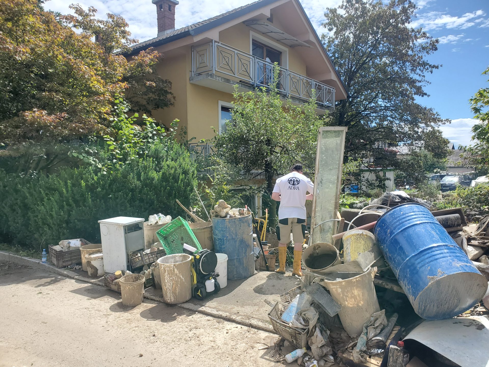 ADRA Volunteers help clean up after floods in Slovenia