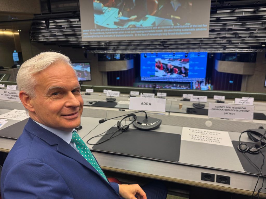 Thomas Petracek, ADRA Europe Head of Programs, participates in the Global Refugee Forum 2025.